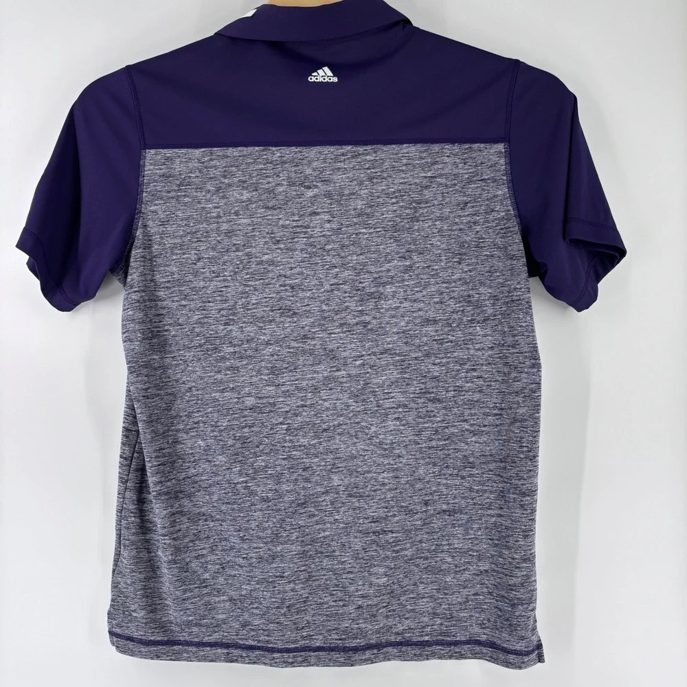 Adidas Puremotion Golf Polo Mens Large Purple Heather Grey Ruby Hill Golf Club